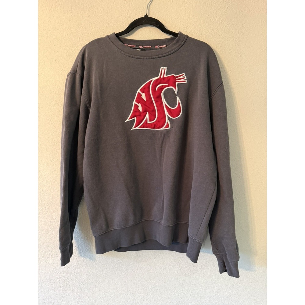 Vintage Women's Washington State Cougars Embroidered Sweatshirt Size Large